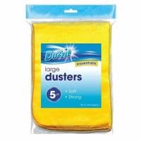 5pk DUZZIT MICRO SOFT MICROFIBRE MULTIPURPOSE CLOTHS TOWELS DUSTERS CLEANING
